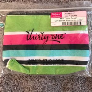 Thirty-one Mini Zipper Pouch in “Preppy Pop”